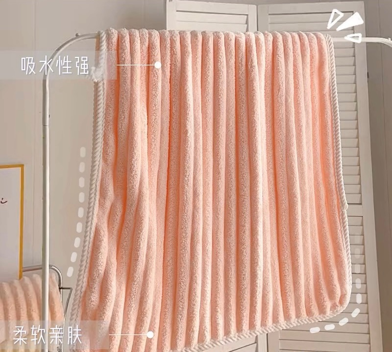 SÉT 2 KHĂN TẮM SÓNG NƯỚC SIÊU THẤM - random màu k chọn