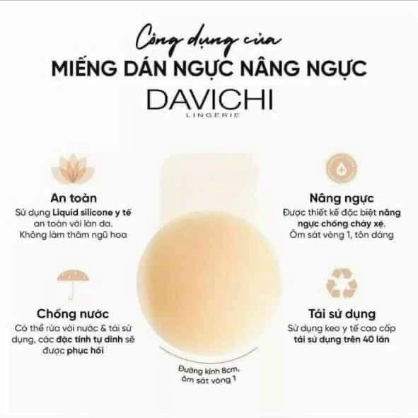 SÉT 5 HỘP MIẾNG DÁN TI NÂNG NGỰC DAVICHI
