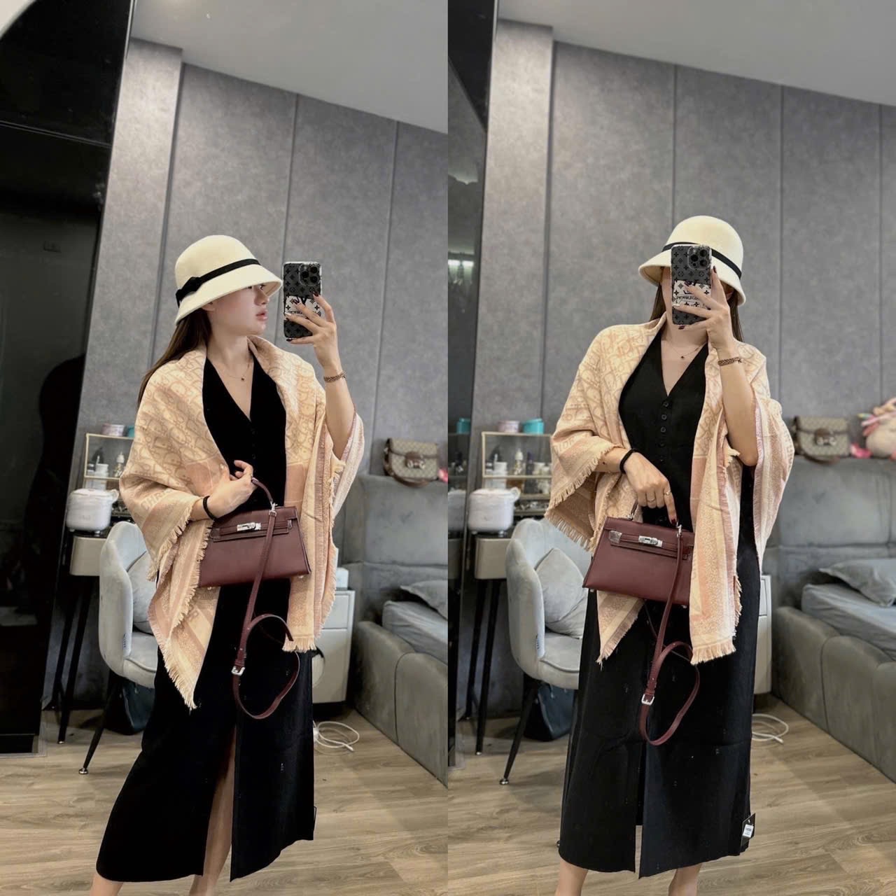 KHĂN DẠ LEN DIO HỒNG QCCC NEW