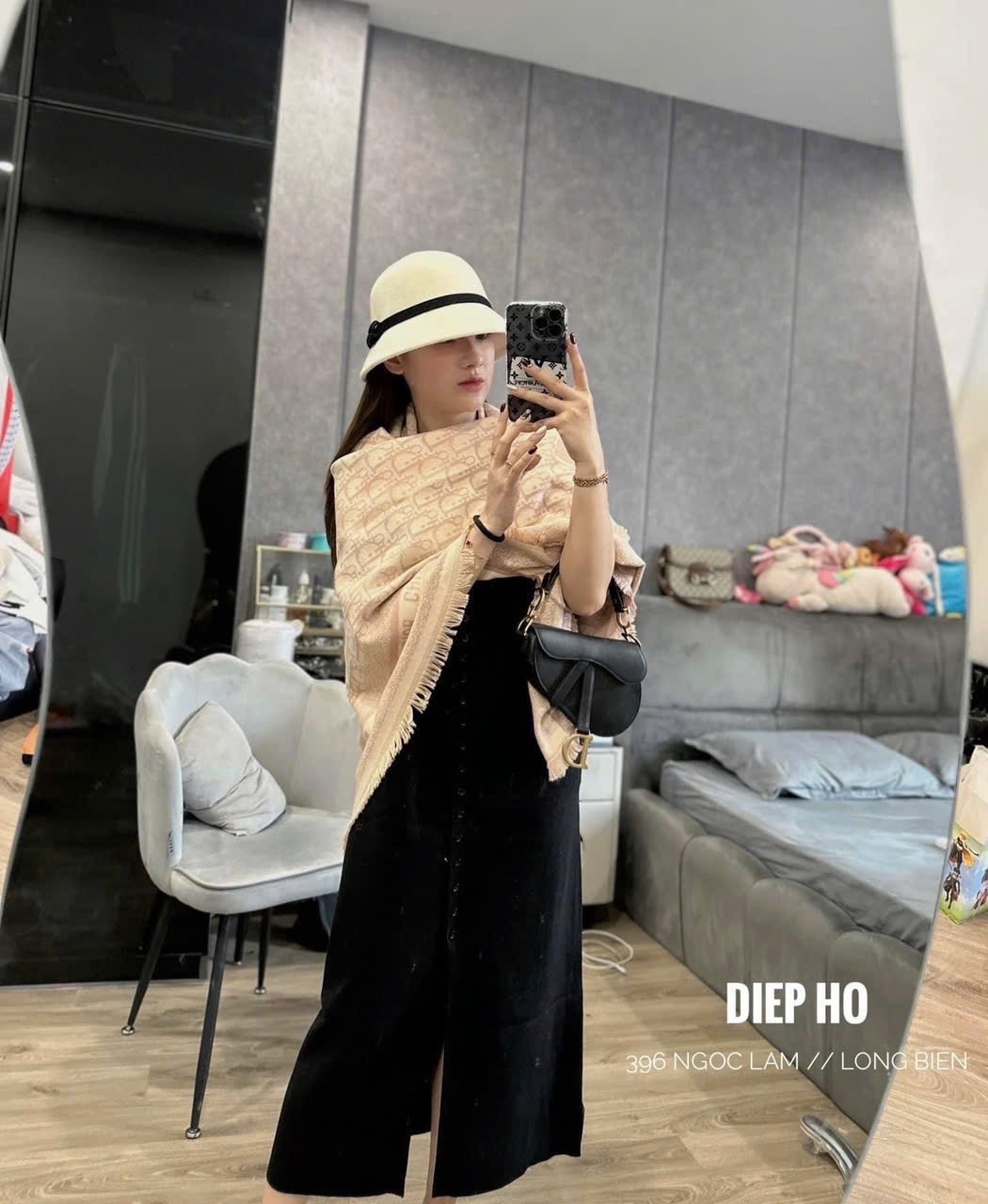 KHĂN DẠ LEN DIO HỒNG QCCC NEW