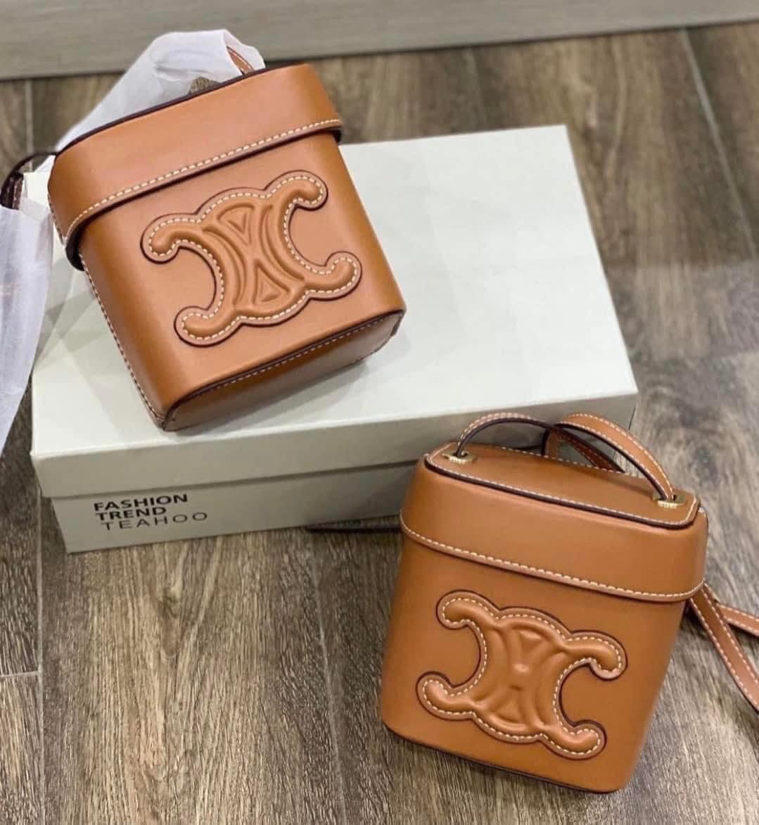 TÚI CELIN DÂNG HỘP MÀU NÂU QC