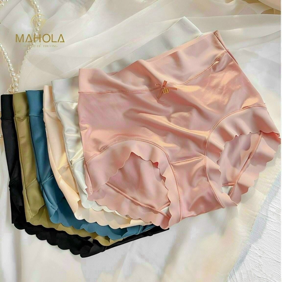 Hàng đẹp - SÉT 10 QUẦN LÓT CẠP CAO VIỀN SÓNG M9267
