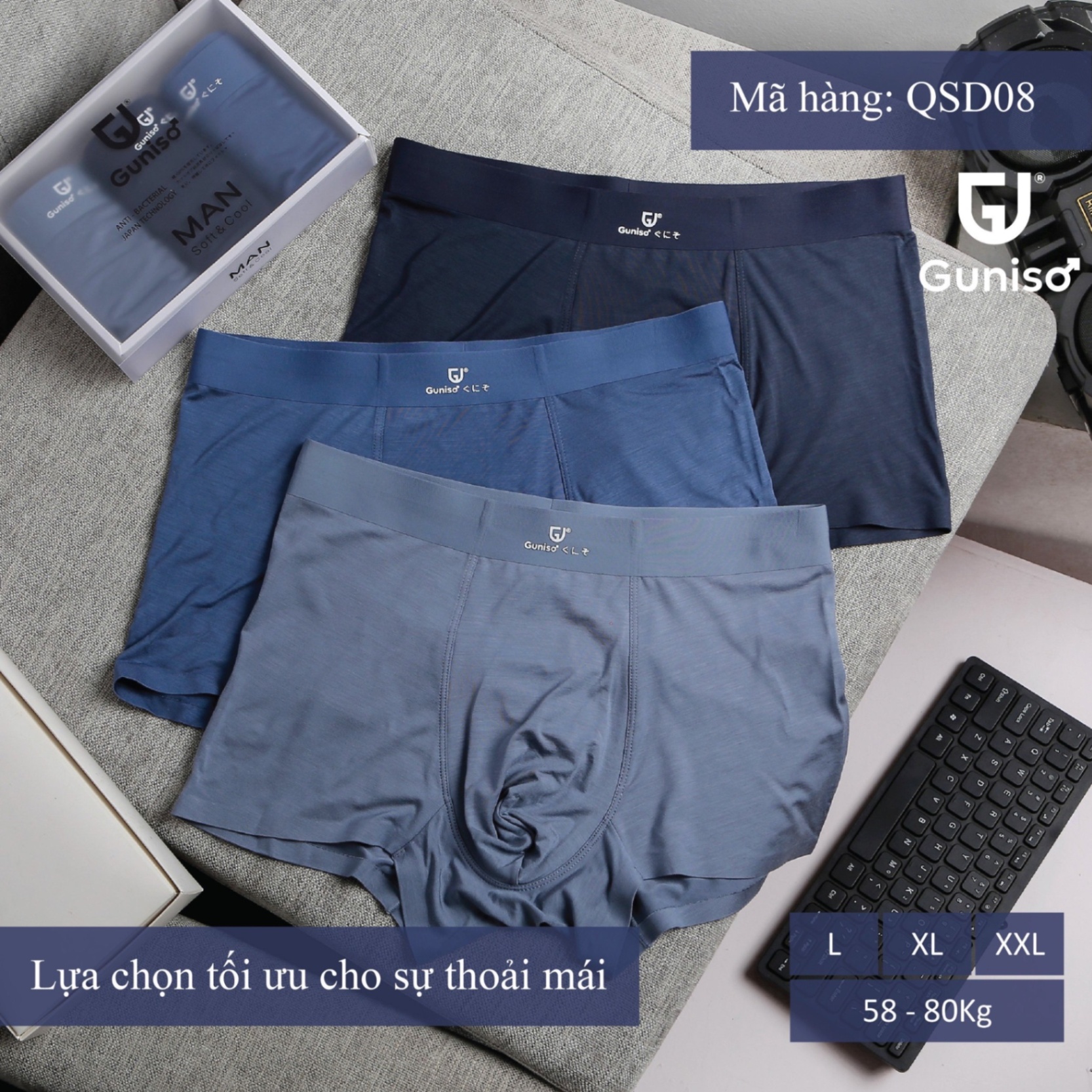 QUẦN SỊP ĐÙI GINISO VNXK M08