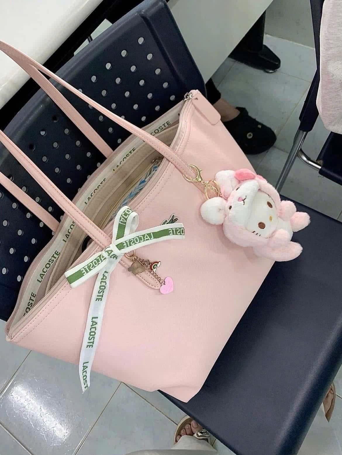 TÚI TOTE CÁ SẤU MÀU HỒNG