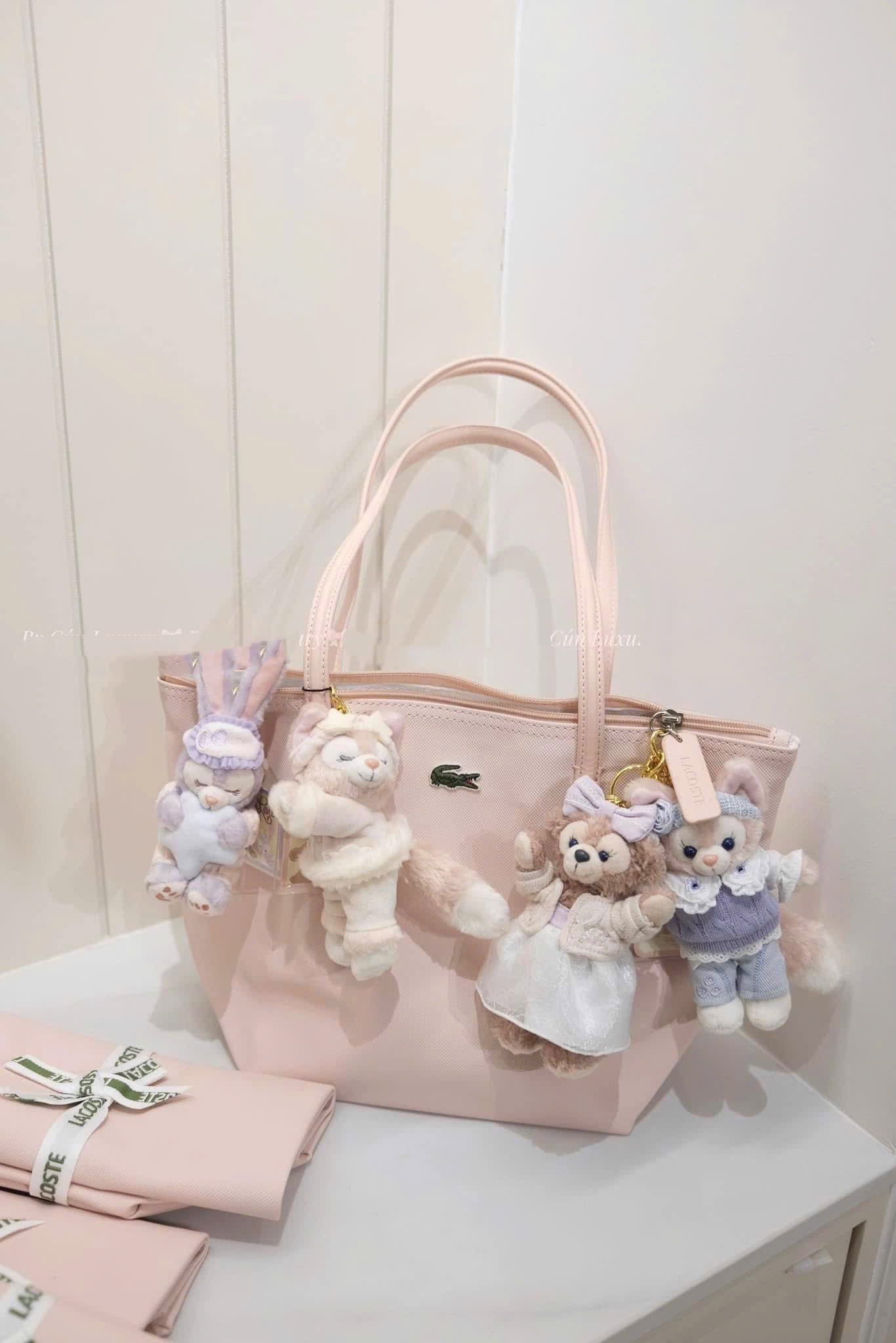 TÚI TOTE CÁ SẤU MÀU HỒNG