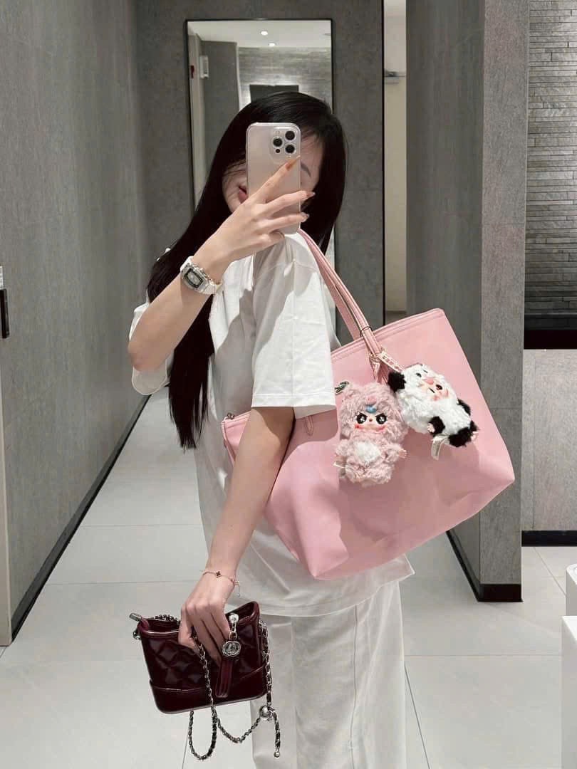 TÚI TOTE CÁ SẤU MÀU HỒNG