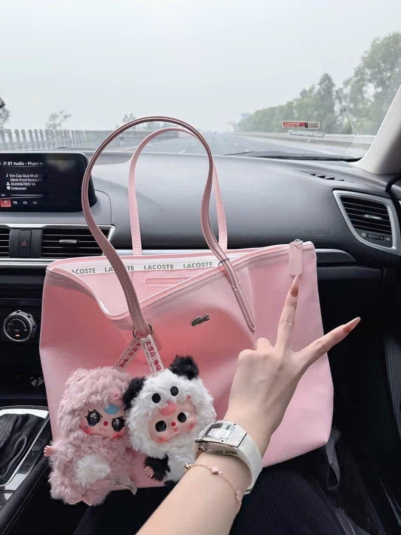TÚI TOTE CÁ SẤU MÀU HỒNG