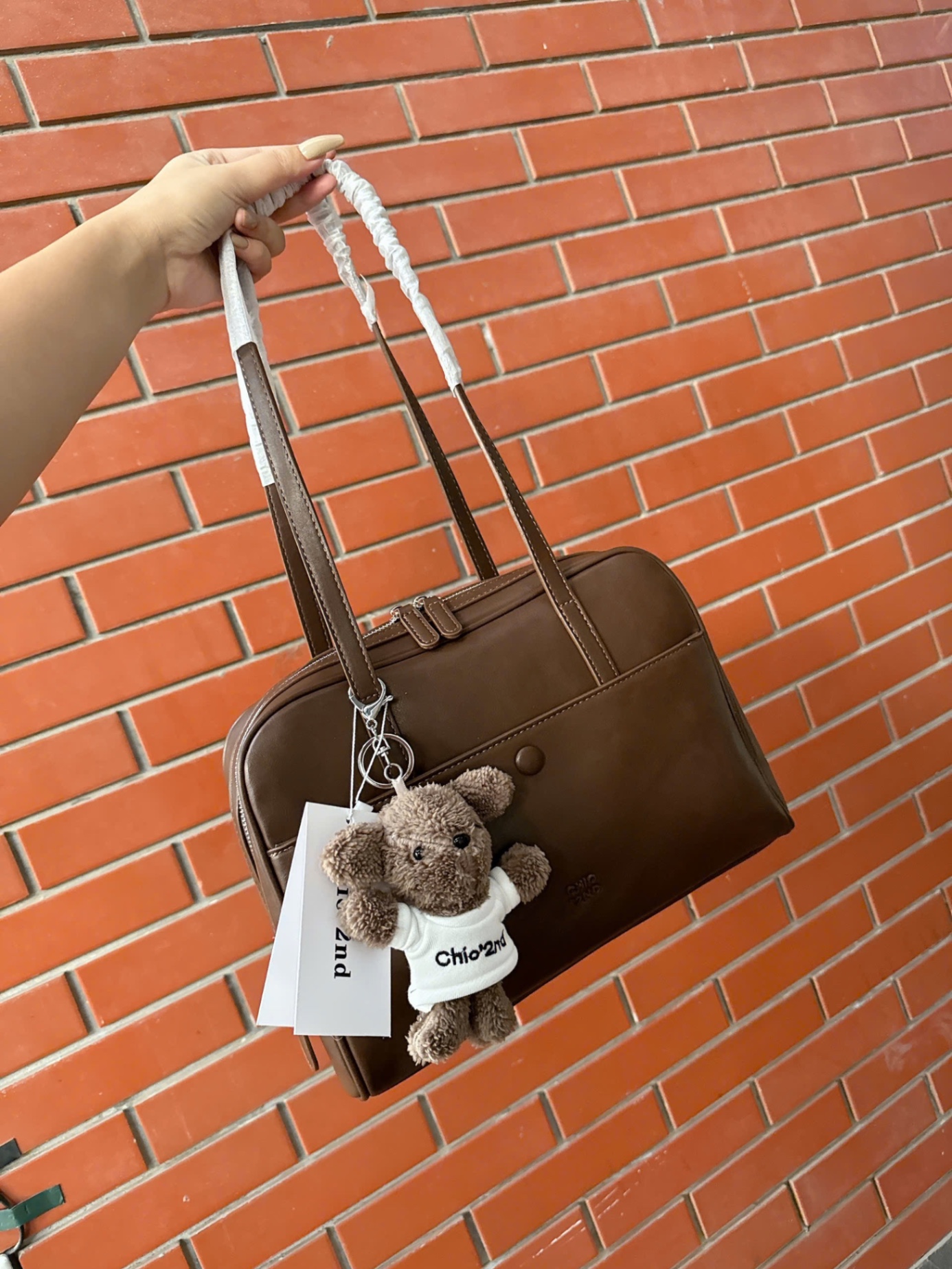 TÚI XÁCH CHIO’2ND DÁNG HỘP BIG SIZE KÈM GẤU HS072