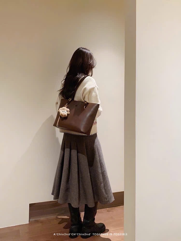 TÚI TOTE CHIO’2ND BIGSIZE KÈM GẤU NÂU HS185