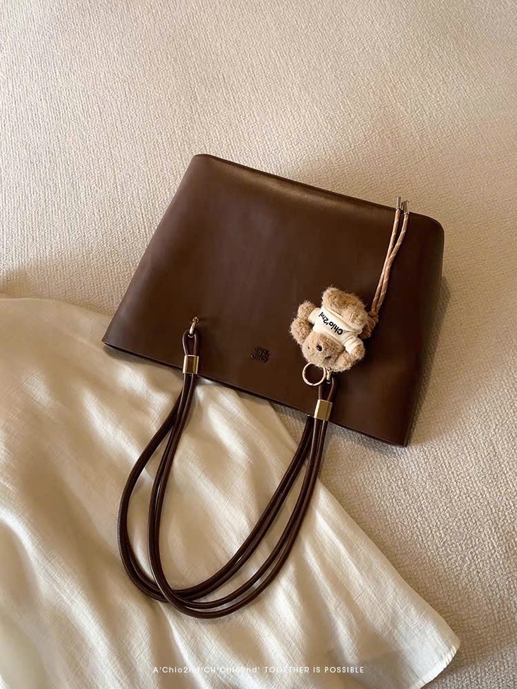 TÚI TOTE CHIO’2ND BIGSIZE KÈM GẤU NÂU HS185