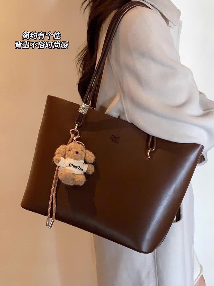 TÚI TOTE CHIO’2ND BIGSIZE KÈM GẤU NÂU HS185