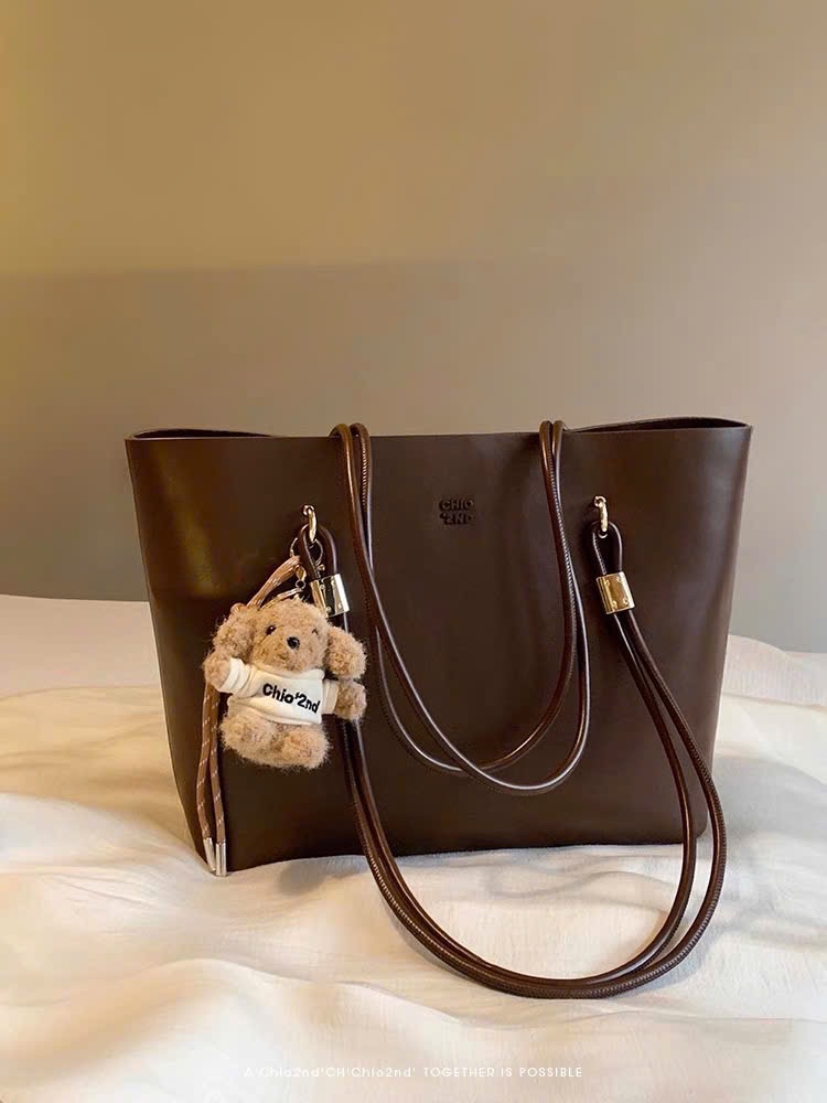 TÚI TOTE CHIO’2ND BIGSIZE KÈM GẤU NÂU HS185