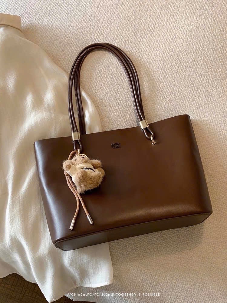 TÚI TOTE CHIO’2ND BIGSIZE KÈM GẤU NÂU HS185