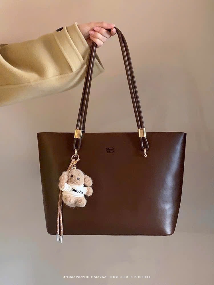 TÚI TOTE CHIO’2ND BIGSIZE KÈM GẤU NÂU HS185