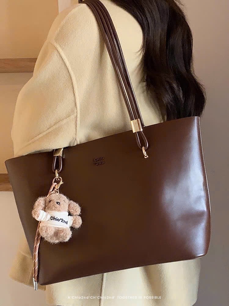 TÚI TOTE CHIO’2ND BIGSIZE KÈM GẤU NÂU HS185