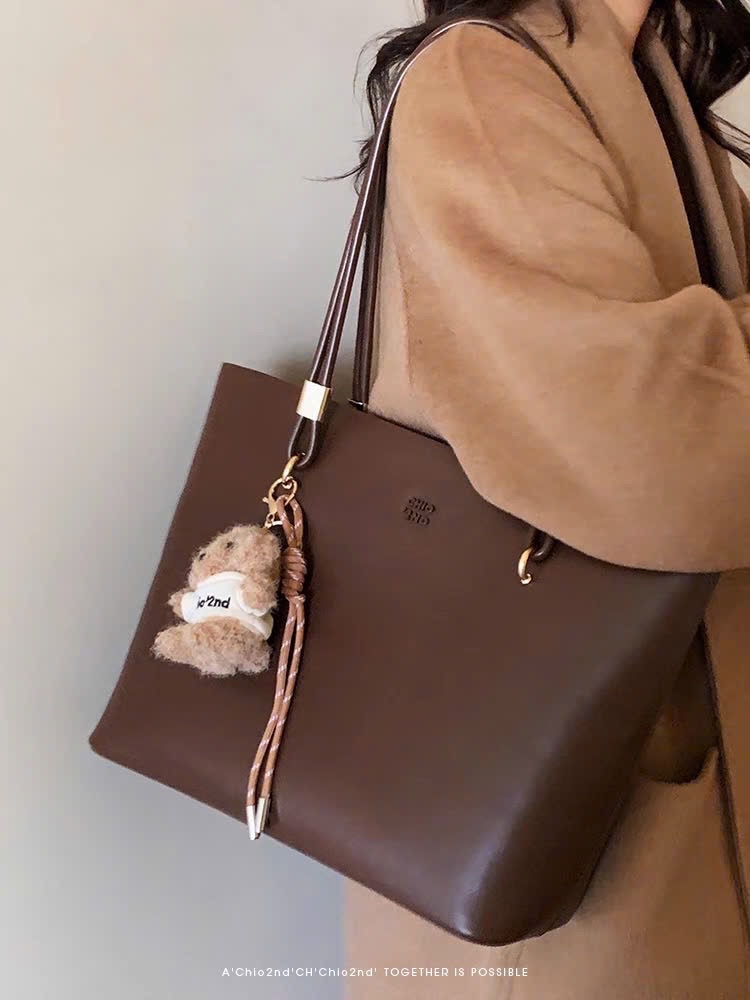 TÚI TOTE CHIO’2ND BIGSIZE KÈM GẤU NÂU HS185