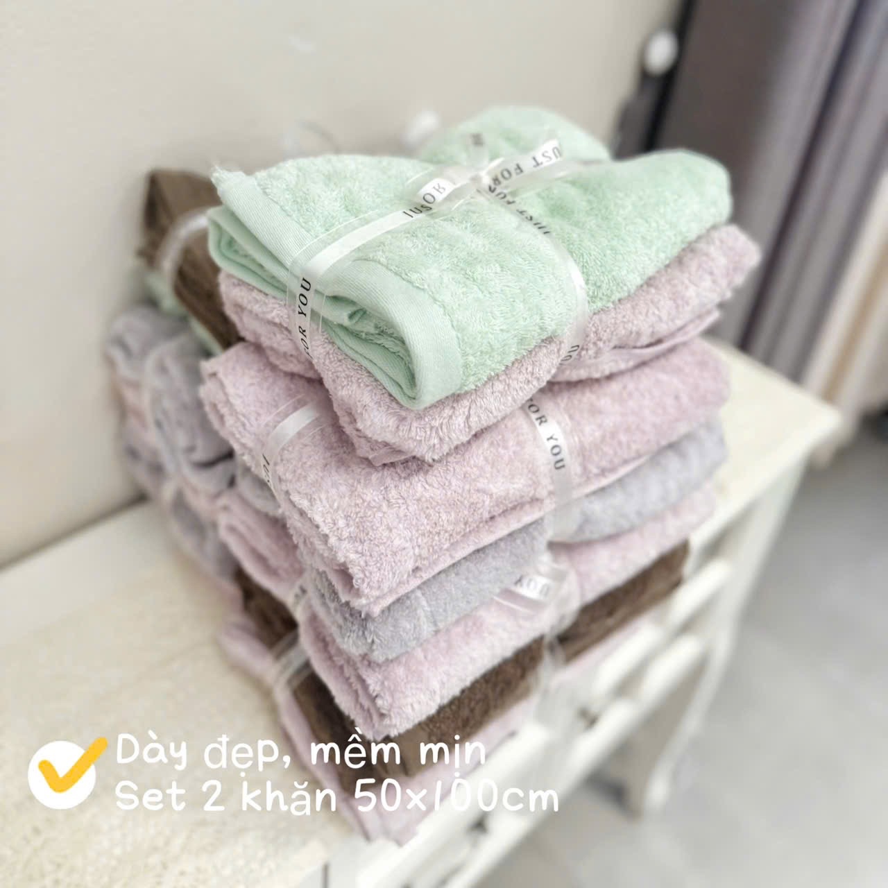 SET 2 KHĂN TẮM ĐA NĂNG SZ LỚN 50x100