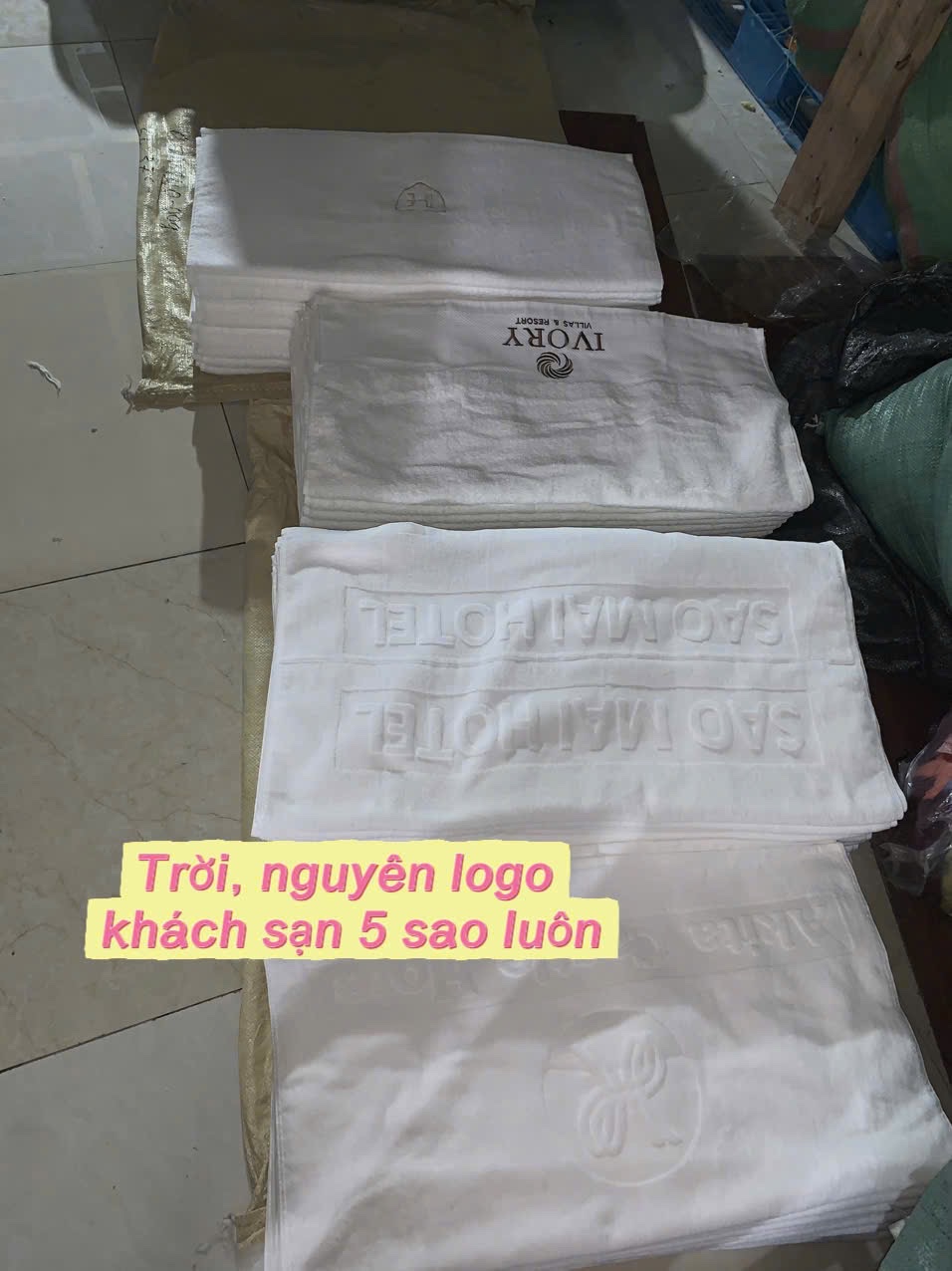 SET 2 KHĂN TRẮNG KS CAO CẤP KT 70x140