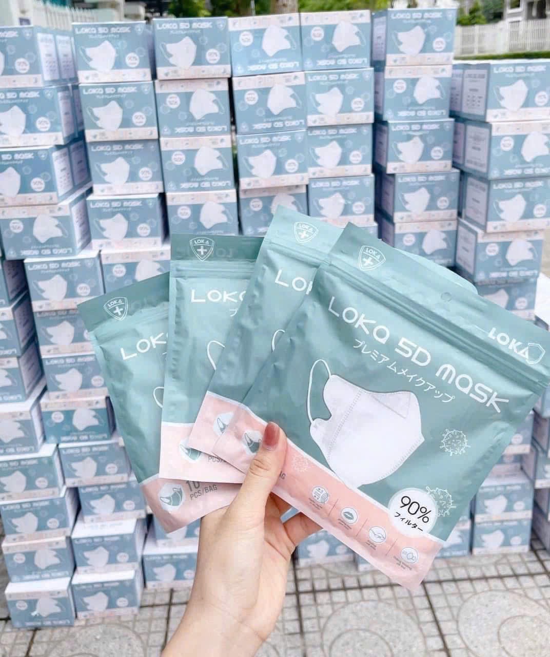 SET 2 THÙNG KHẨU TRANG LOKA 5D