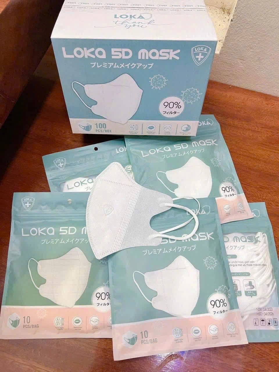 SET 2 THÙNG KHẨU TRANG LOKA 5D