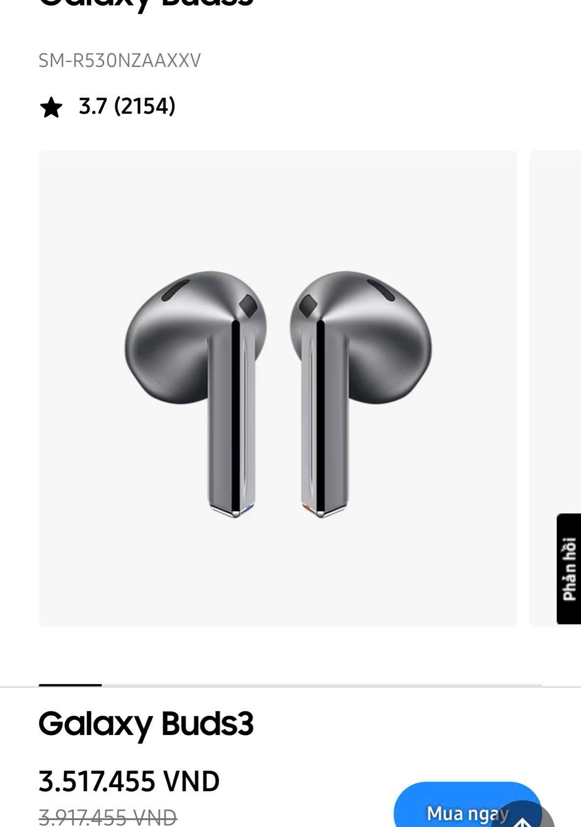 TAI NGHE SAMSUNG GALAXY BUDS3