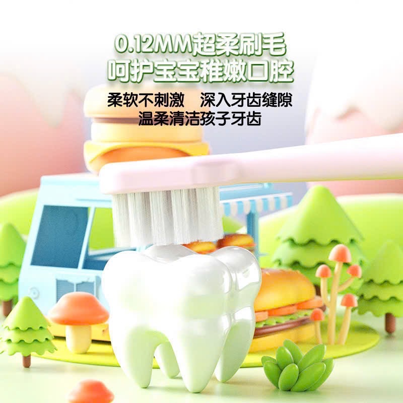 SET 6 BÀN CHẢI HÌNH GẤU TRÚC CHO BE