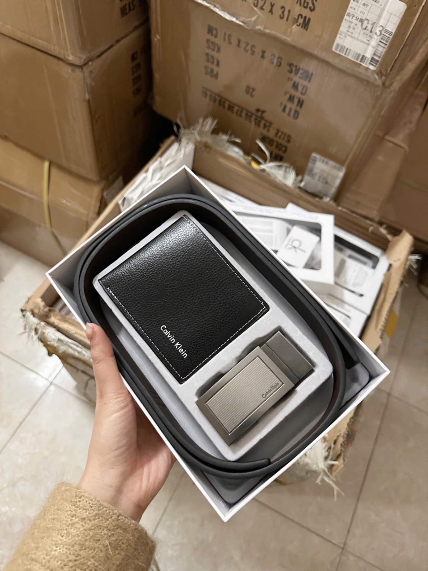 M2909 - SÉT VÍ THẮT LƯNG CK NAM FULLBOX