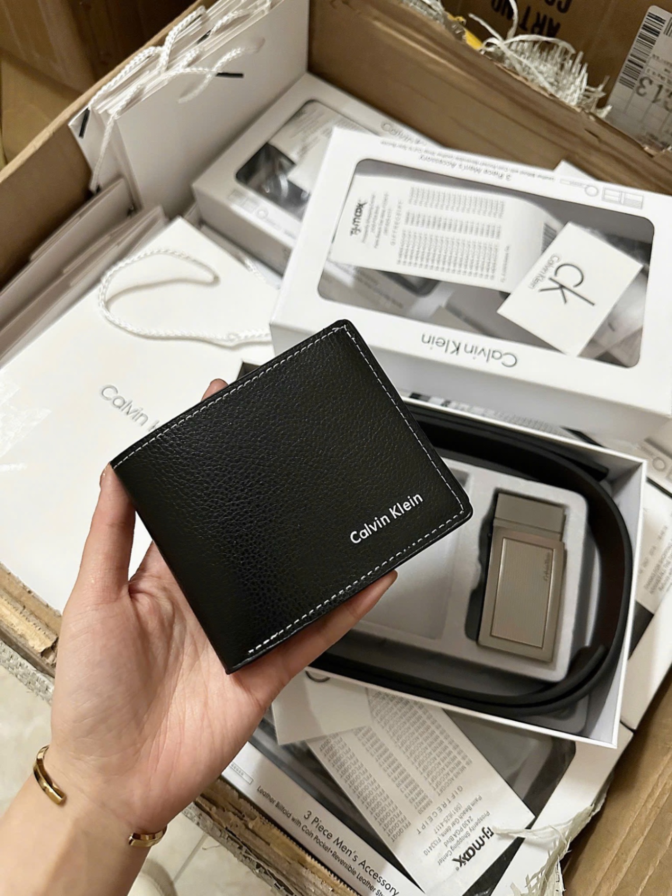 M2909 - SÉT VÍ THẮT LƯNG CK NAM FULLBOX