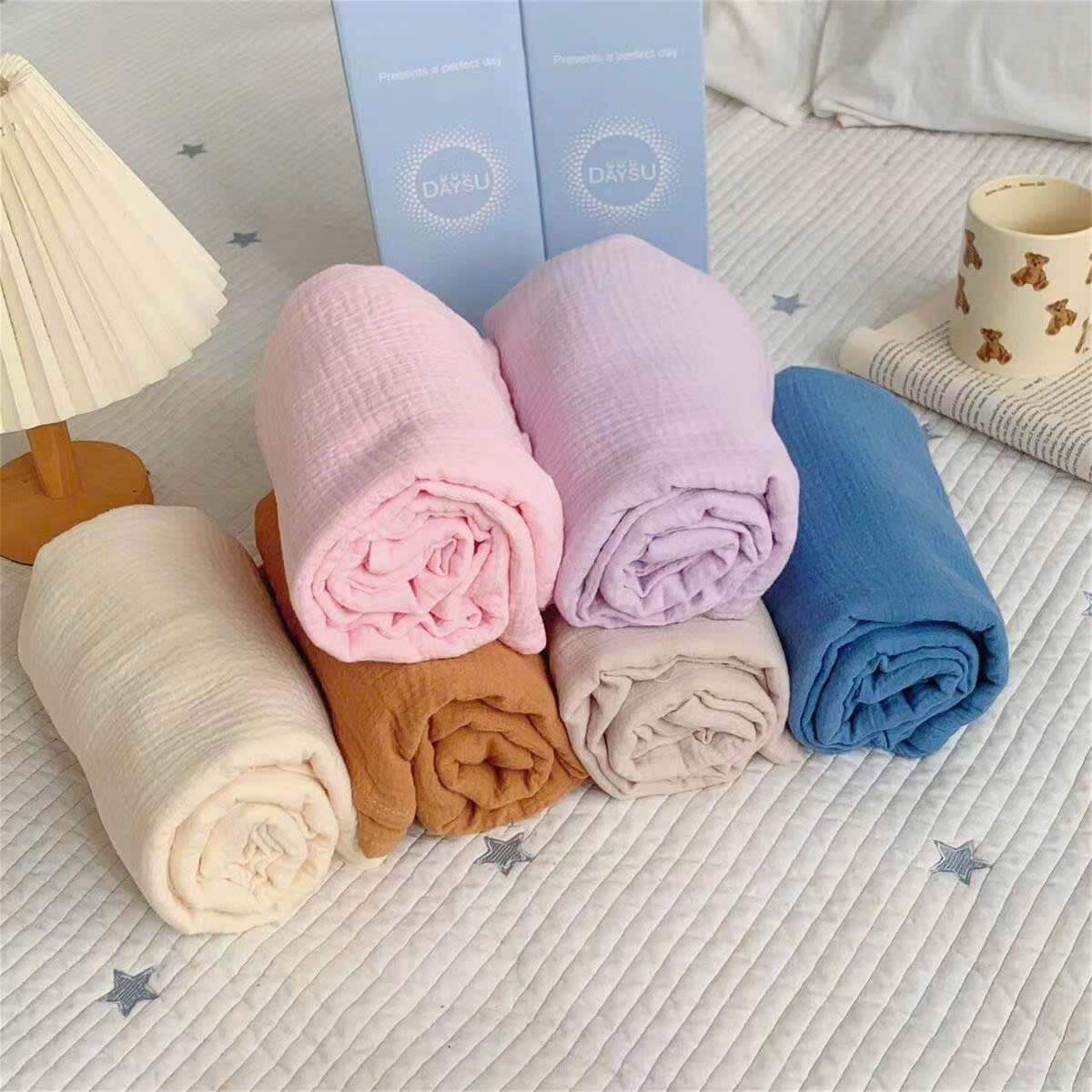 SET 2 KHĂN MUSLIN FULL BOX AUTH DAYSU