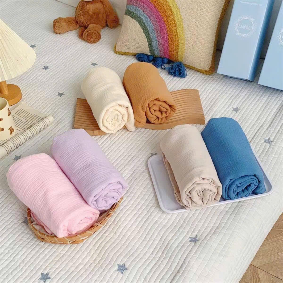 SET 2 KHĂN MUSLIN FULL BOX AUTH DAYSU