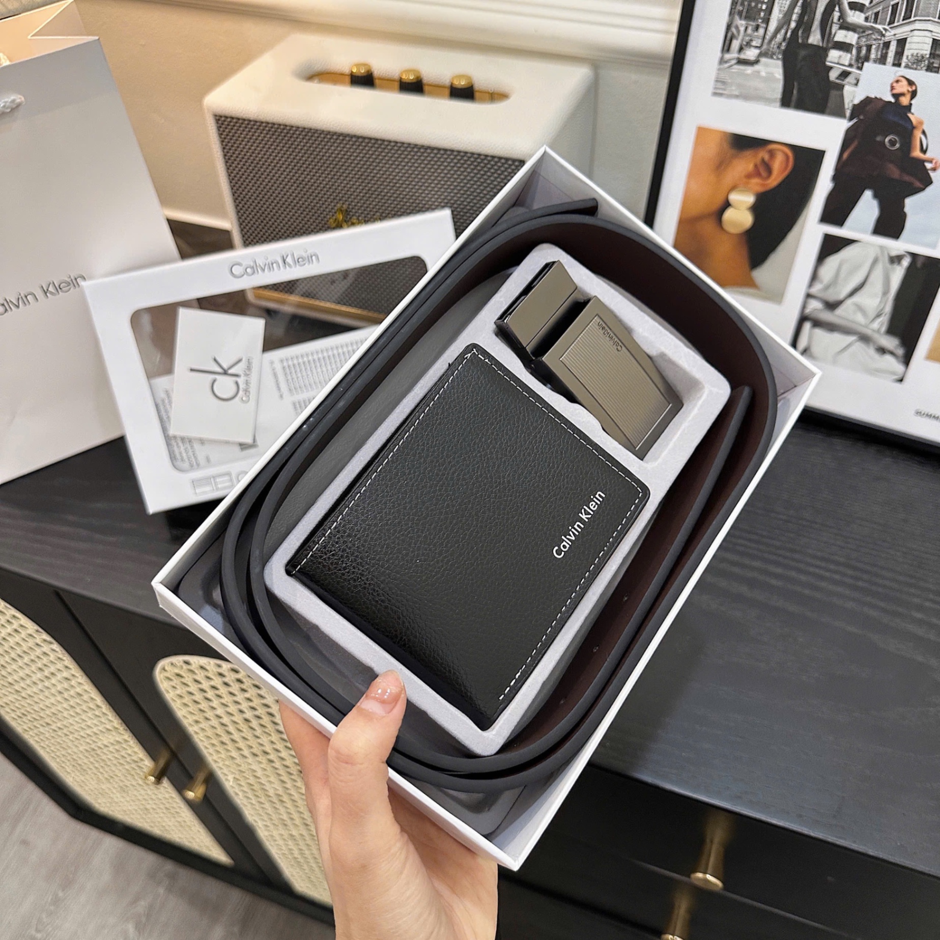 M2909 - SÉT VÍ THẮT LƯNG CK NAM FULLBOX