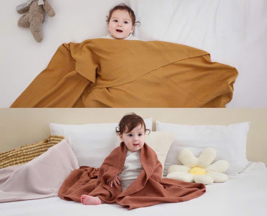 SET 2 KHĂN MUSLIN FULL BOX AUTH DAYSU