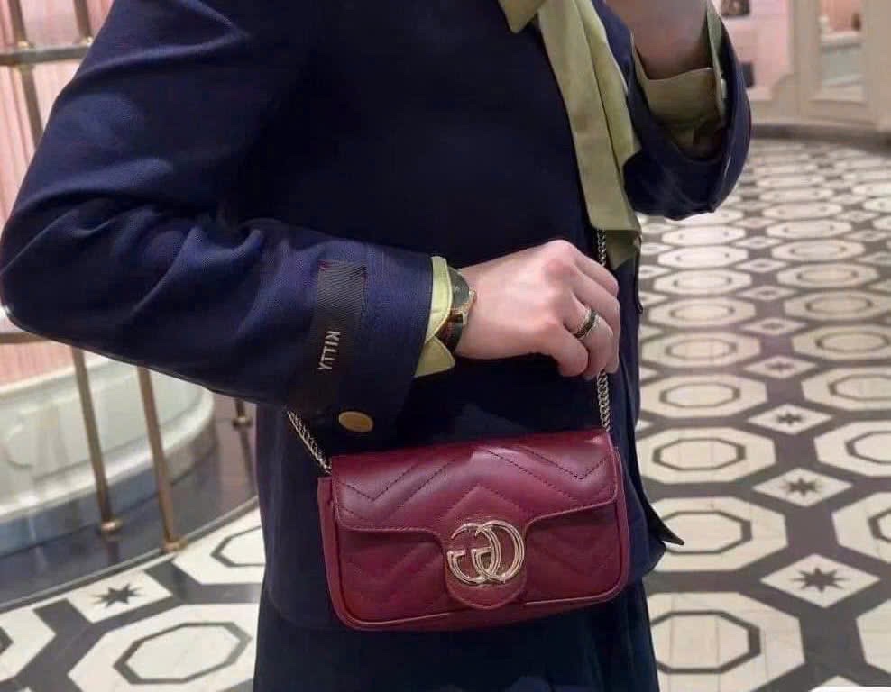 TÚI XÁCH GUCI BURGUNDY HOT FULL BOX XUẤT DƯ