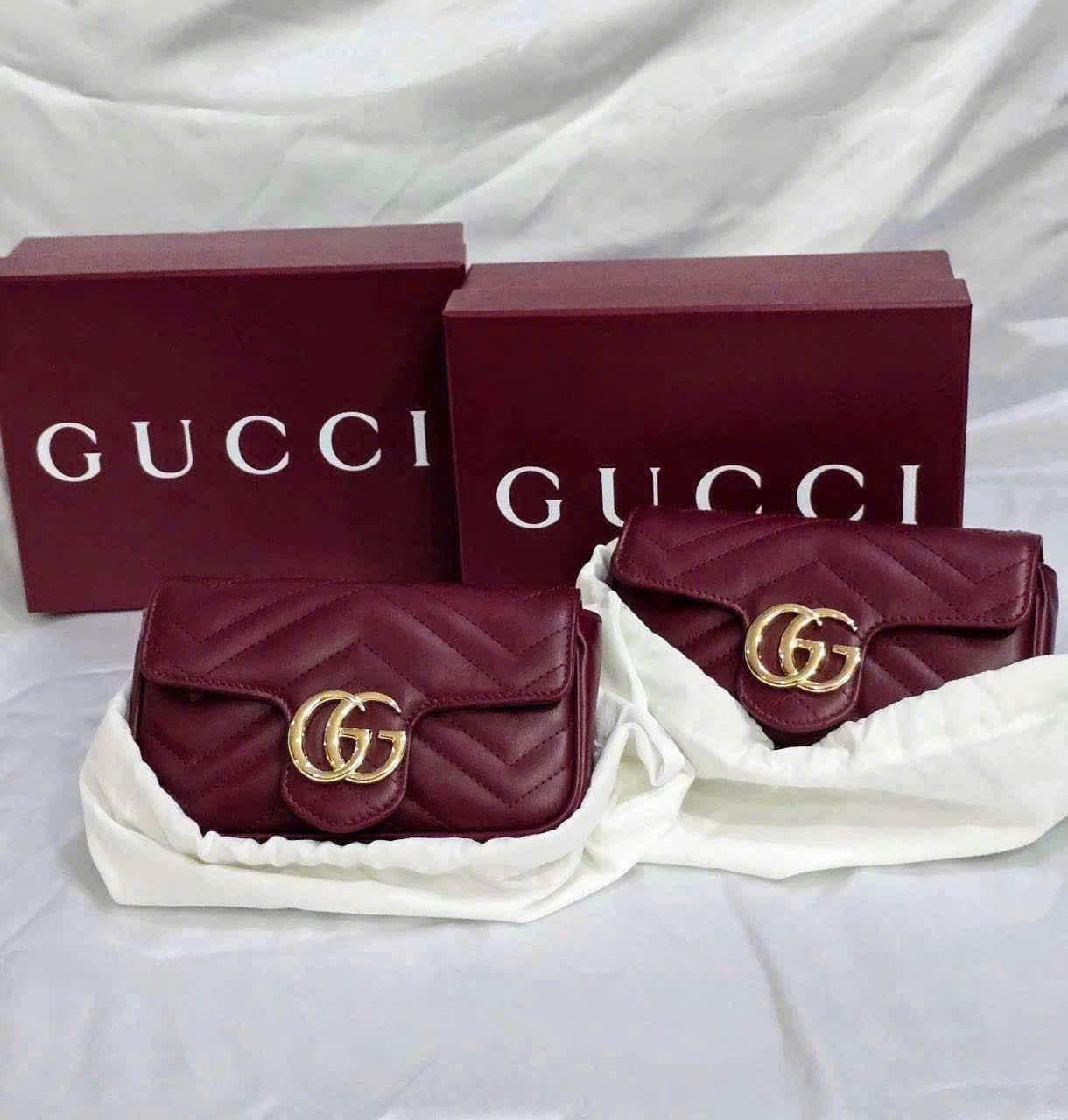 TÚI XÁCH GUCI BURGUNDY HOT FULL BOX XUẤT DƯ