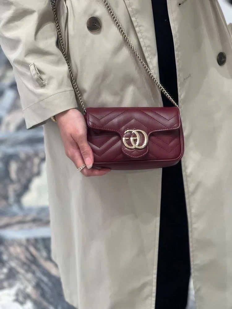 TÚI XÁCH GUCI BURGUNDY HOT FULL BOX XUẤT DƯ