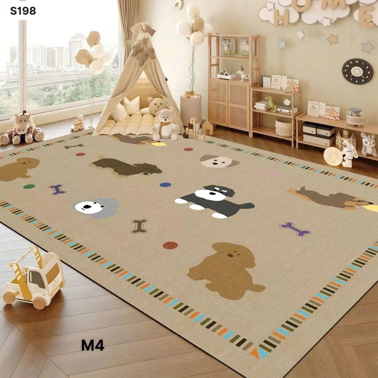 THẢM DECOR PHÒNG SZ M8x2M - random mau
