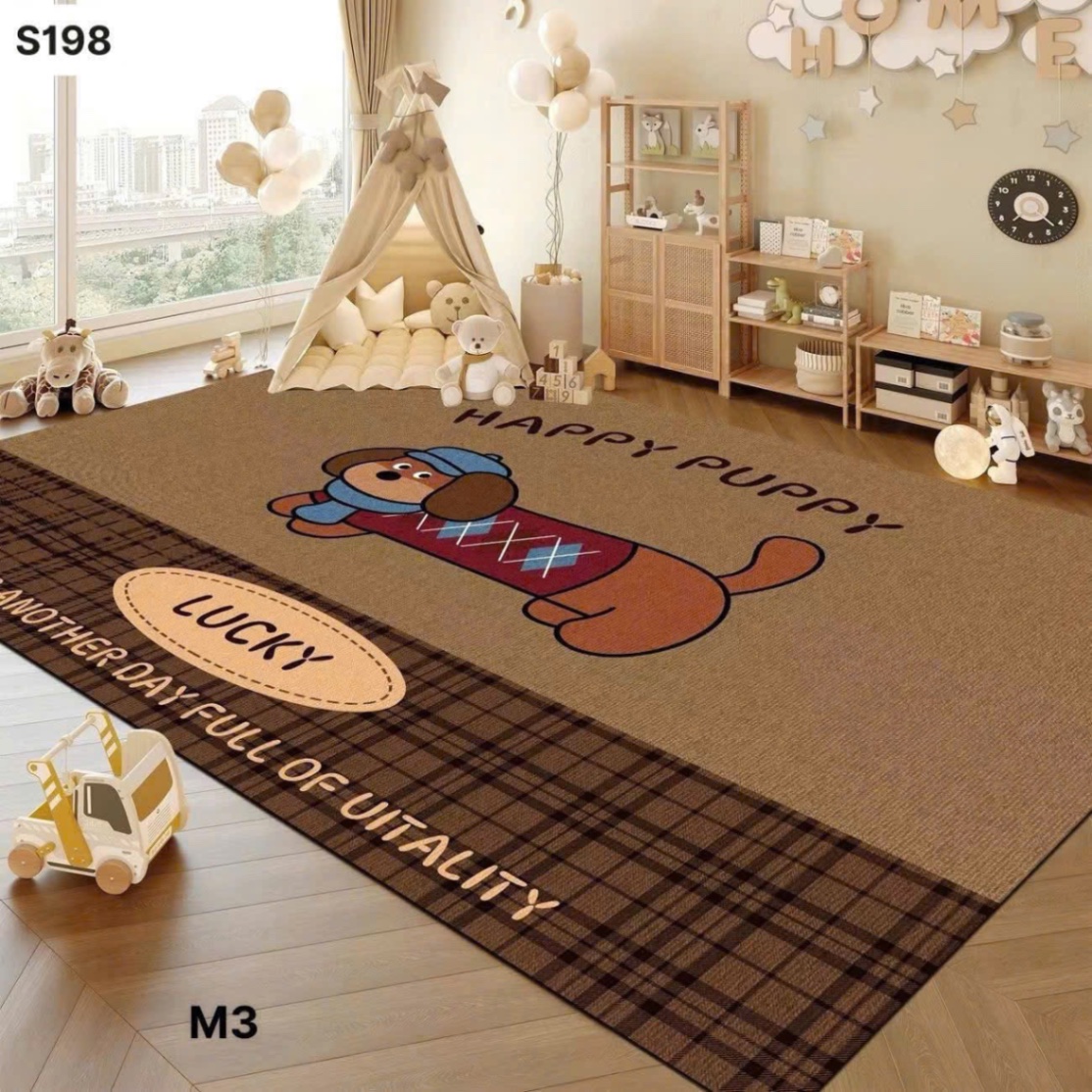 THẢM DECOR PHÒNG SZ M8x2M - random mau