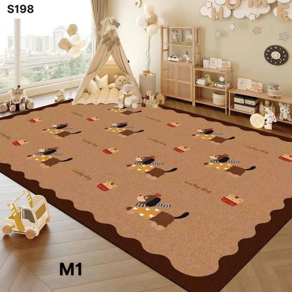THẢM DECOR PHÒNG SZ M8x2M - random mau