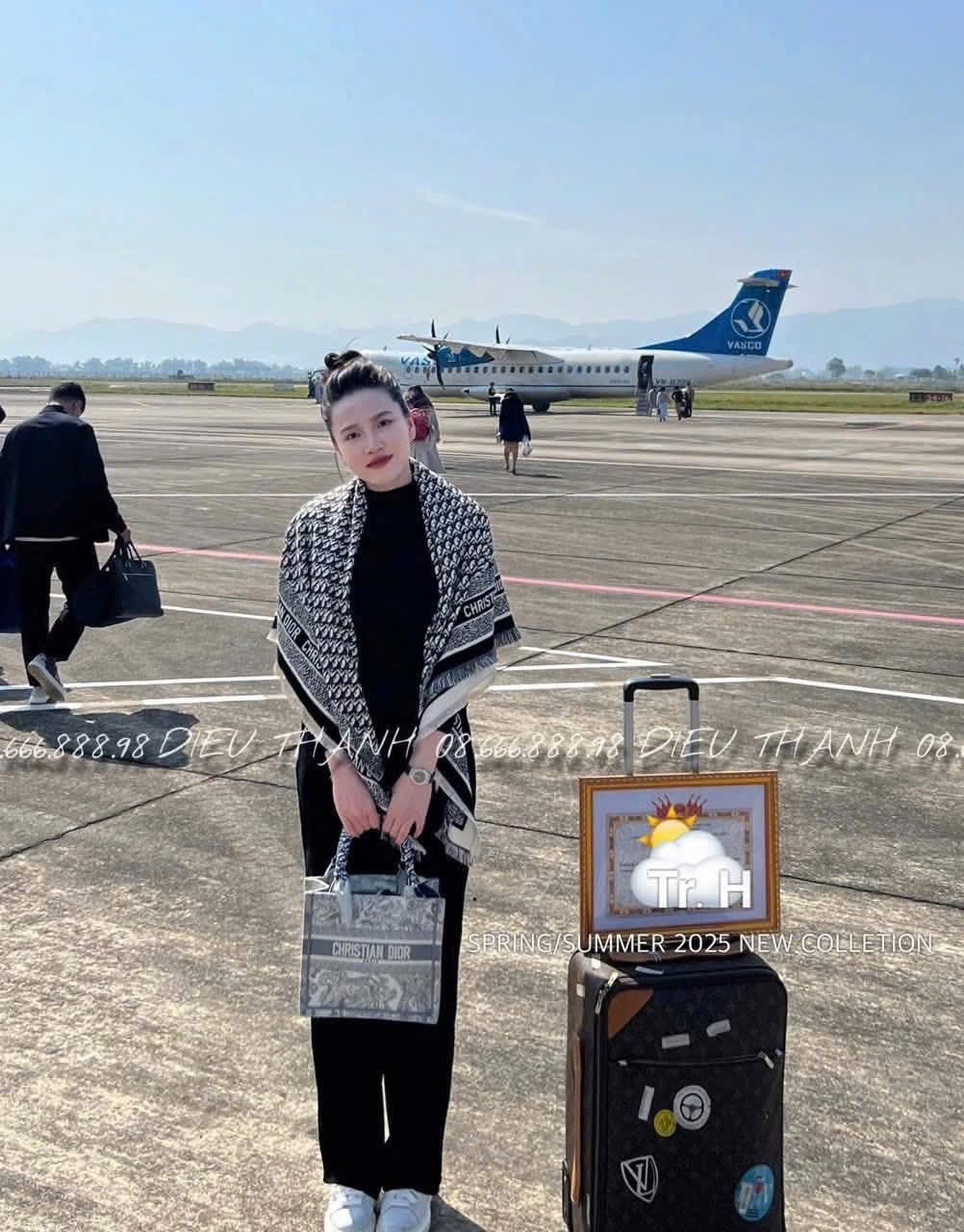 KHĂN DẠ LEN DIO VUÔNG QCCC IN TRÀN