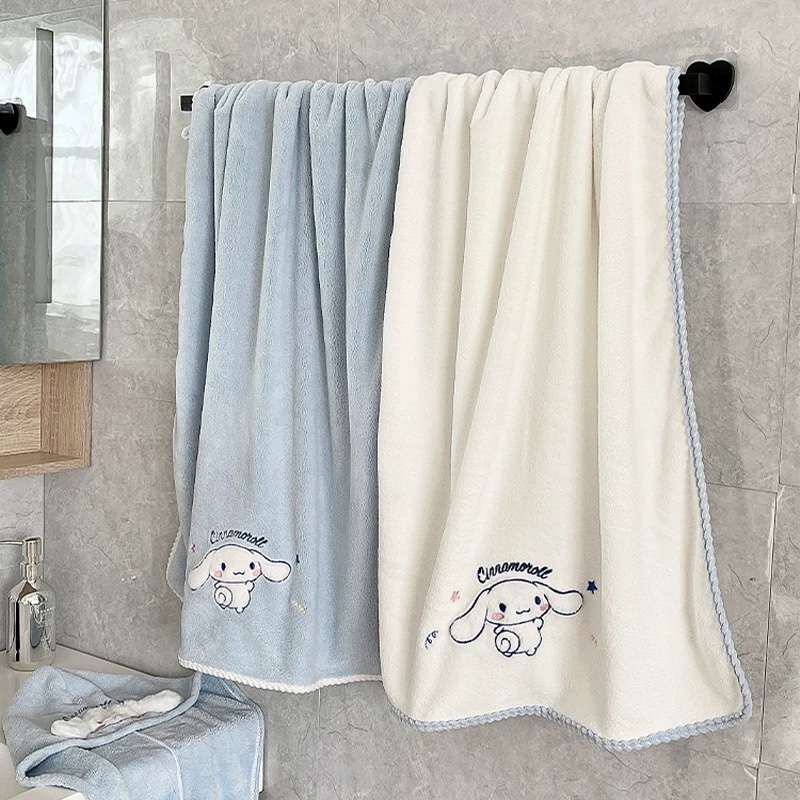 SET 2 KHĂN TẮM CINAMORO TONE XANH TRANG QC