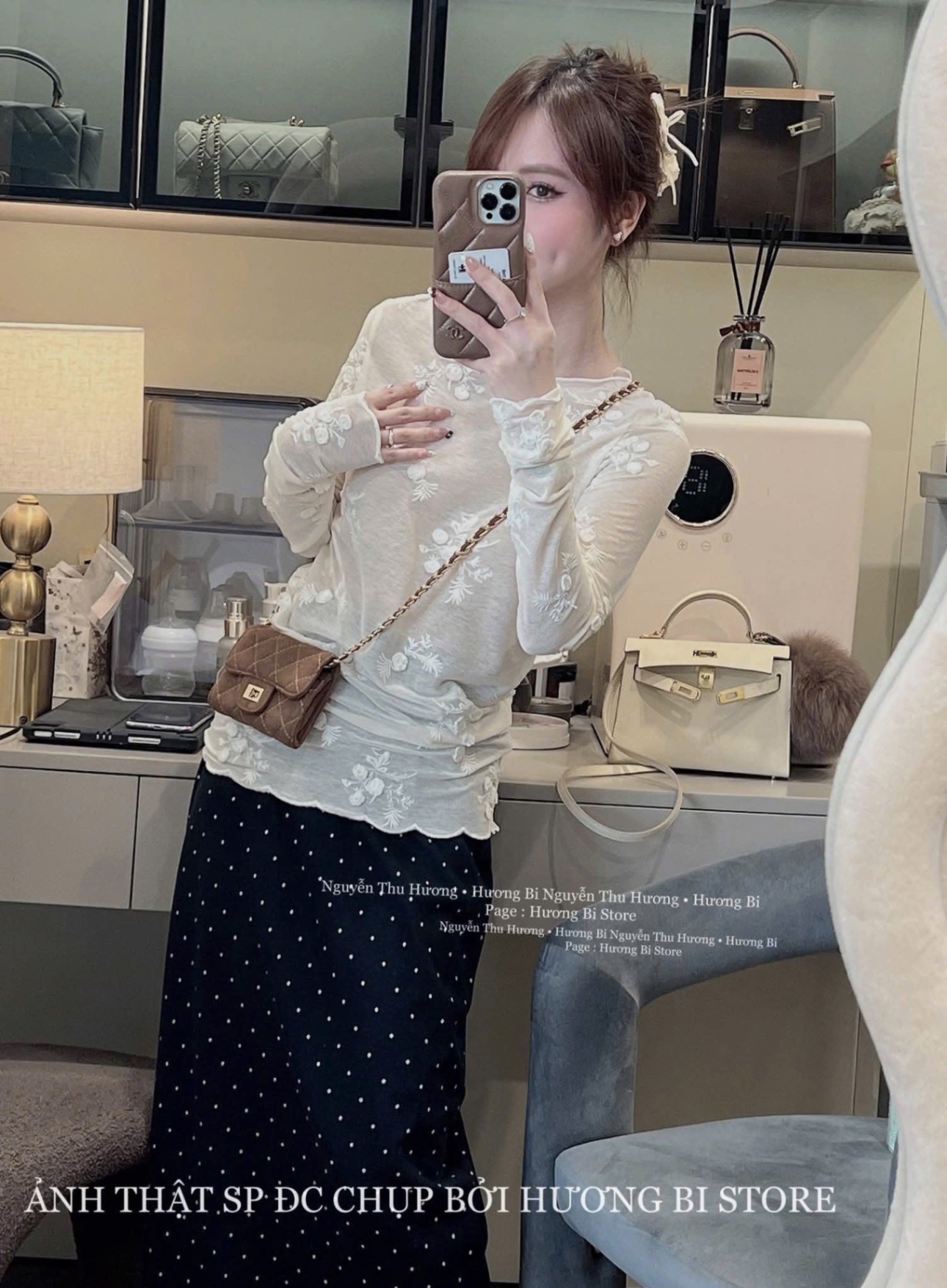 ÁO THUN THEU HOA NỔI QC