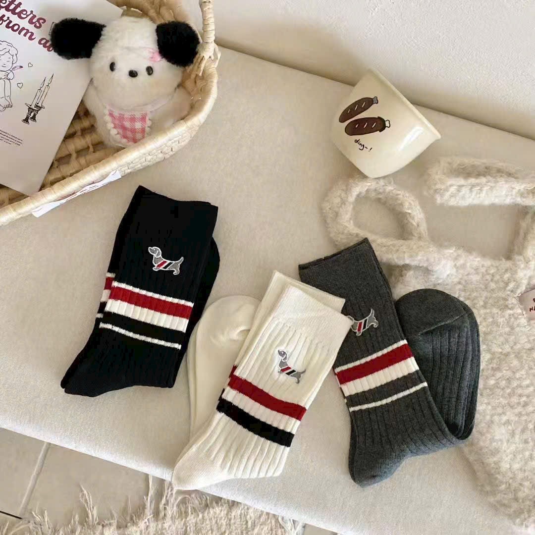 Loại dày đẹp QCCC - SET 3 ĐÔI TẤT HÌNH CÚN THOM