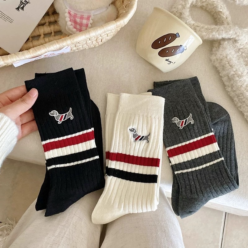 Loại dày đẹp QCCC - SET 3 ĐÔI TẤT HÌNH CÚN THOM