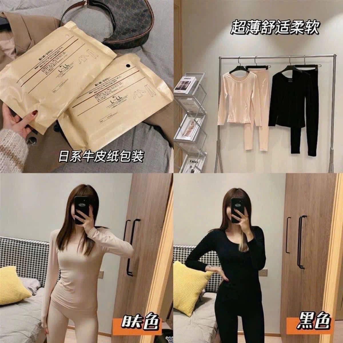SET 2 BỘ GIỮ NHIỆT MUJI TÚI GIẤY