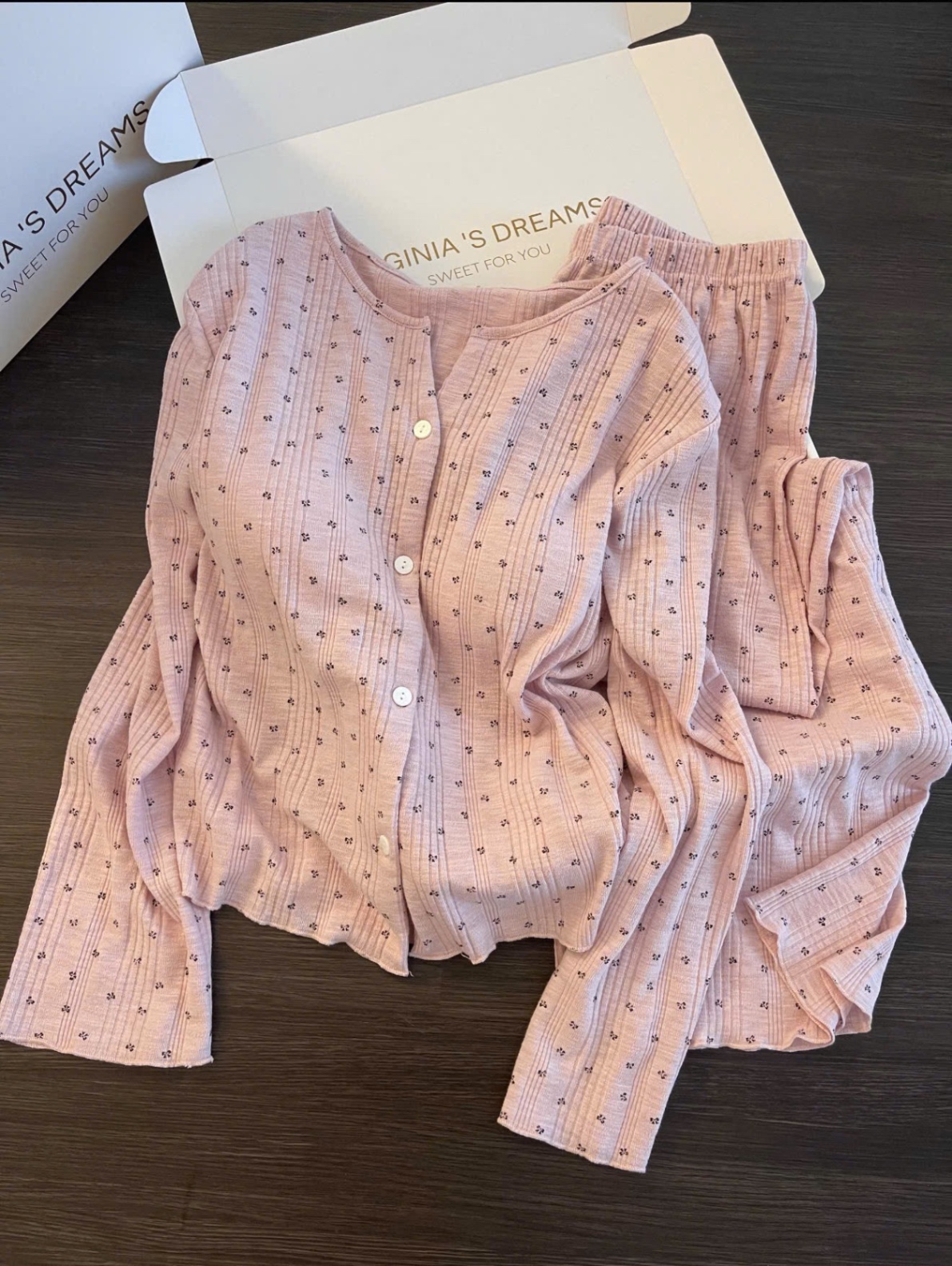 Chất cotton len - BỘ PZM HỒNG HOA NHÍ GÂN ĐẸP