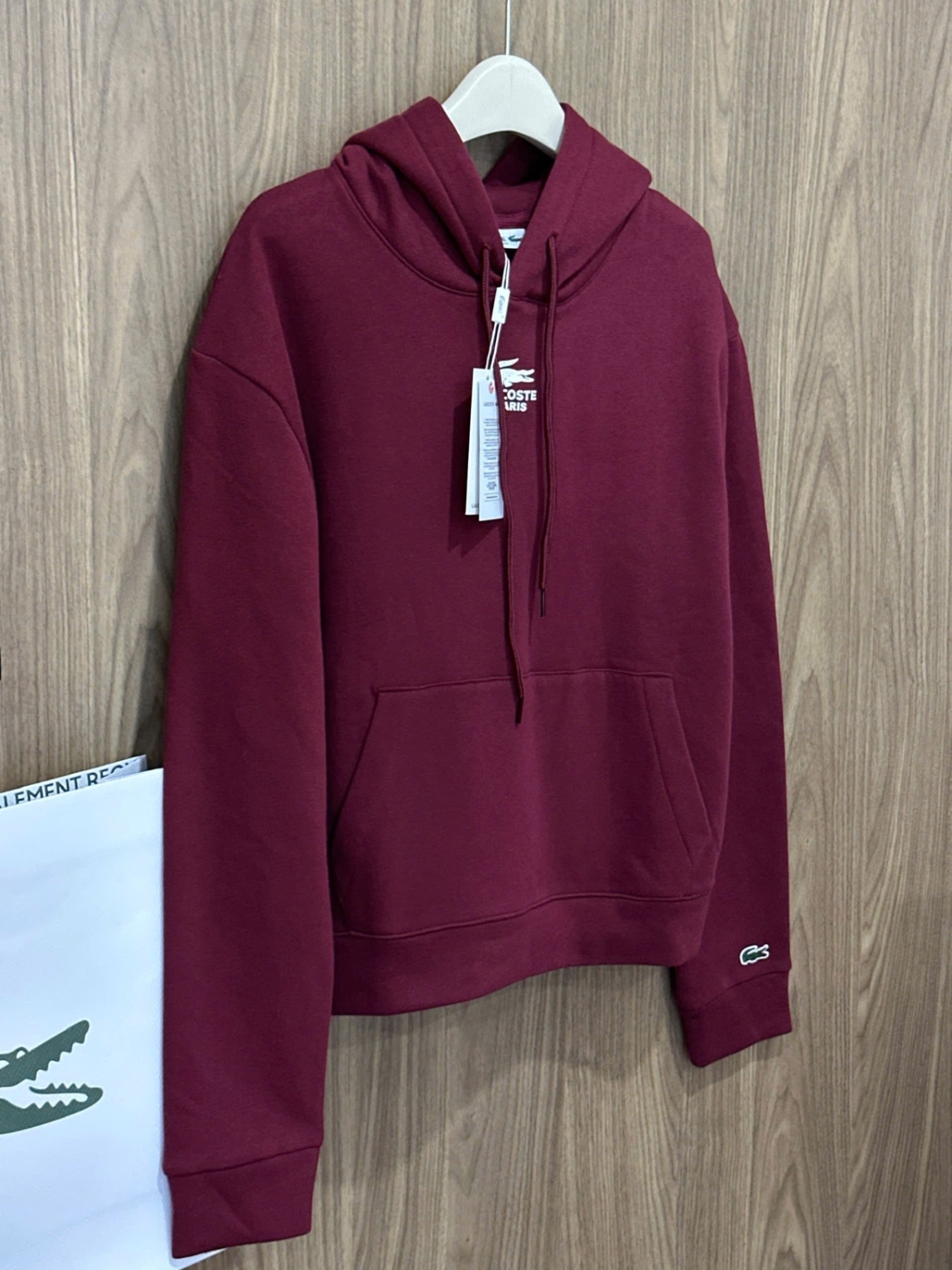 Hàng nhà máy - ÁO NỈ HODIE MŨ LCT ĐỎ XUẤT DƯ