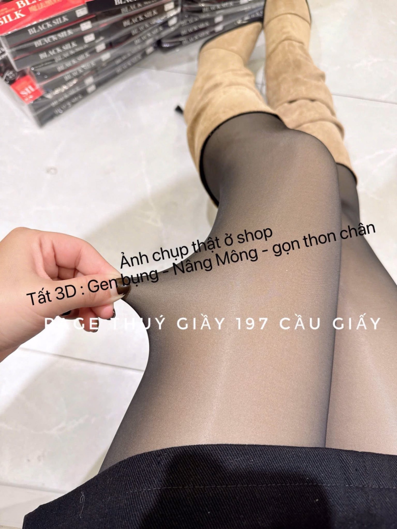 QUẦN TẤT 3D HỘP ĐỎ BLACKSILK