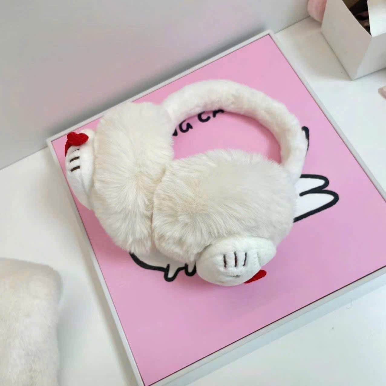 SÉT 3 MÓN HELLO KITTY BG : khăn - găng tay - bịt tai