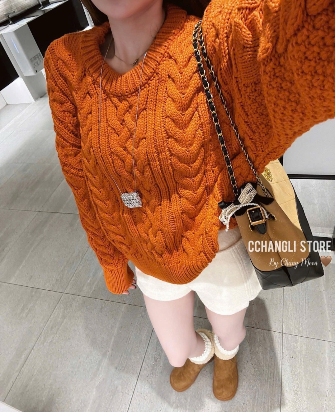ÁO LEN THỪNG MÀU CAM HÀNG QC DT