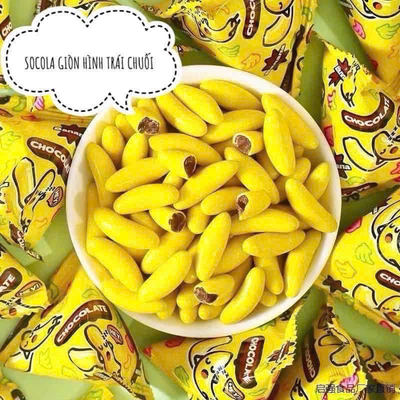 SÉT 40 GÓI KẸO BỌC SOCOLA CHUỐI